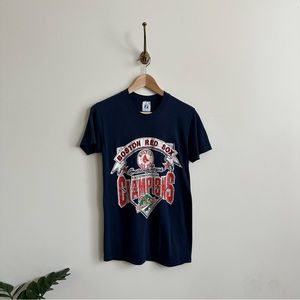 80s Boston Red Sox 1988 World series championship baseball t shirt- M